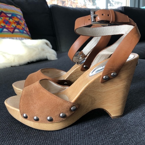 MICHAEL Michael Kors Shoes - Michael Michael Kors Suede Easton Clog Sandals